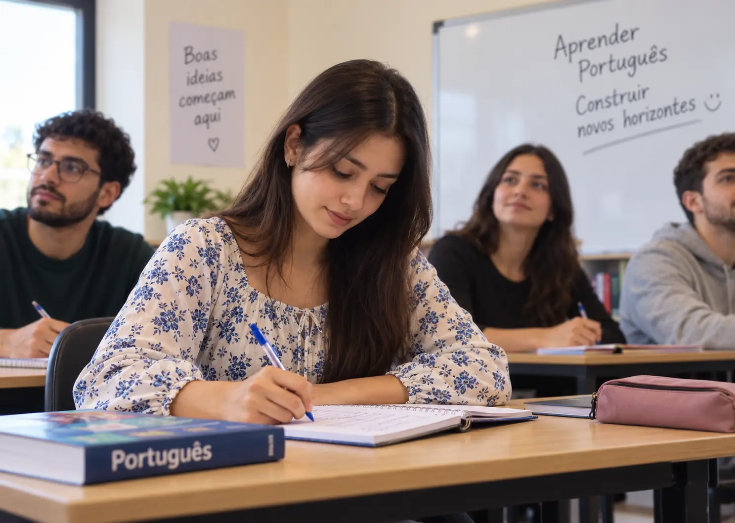 Portuguese language study materials and official PLA certificate
